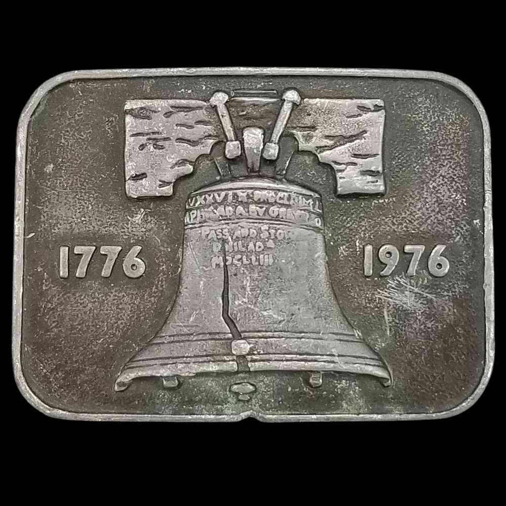 1976 Vintage‎ Liberty Bell 1776 1976 Bicentennial Belt Buckle Made In The USA